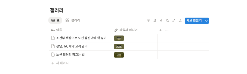 생성된 데이터베이스